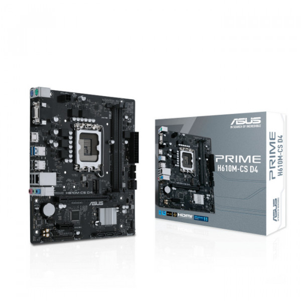 Placa-Mãe ASUS PRIME H610M-CS D4, Intel LGA1700, DDR4, Micro-ATX