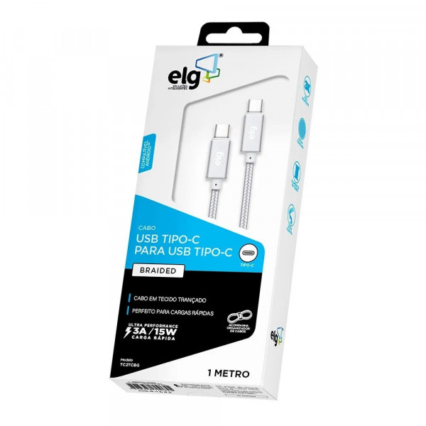 CABO USB-C PARA USB-C NYLON REFORCADO
