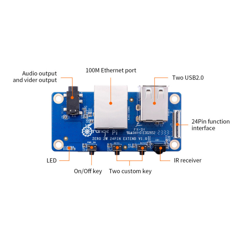 MÓDULO DE EXPANSÃO ORANGEPI ZERO 2W