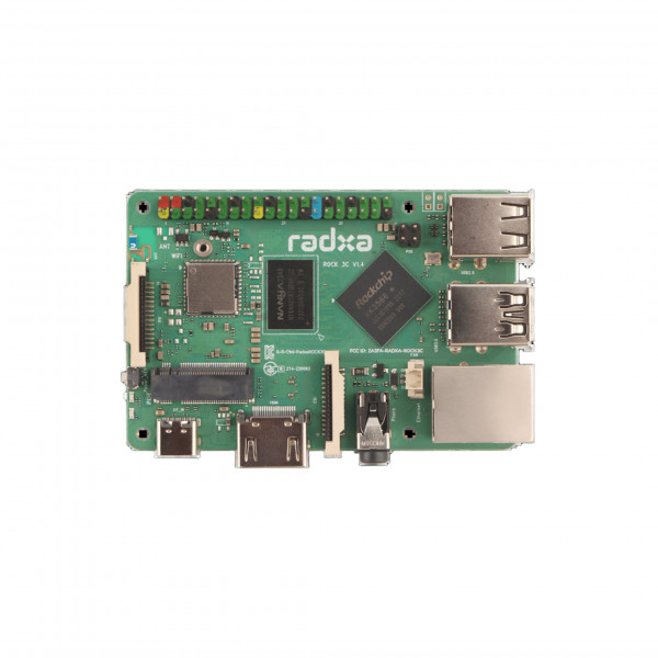 Radxa ROCK 3C 2GB RAM, Rockchip RK3566, Wi-Fi, Gigabit Ethernet
